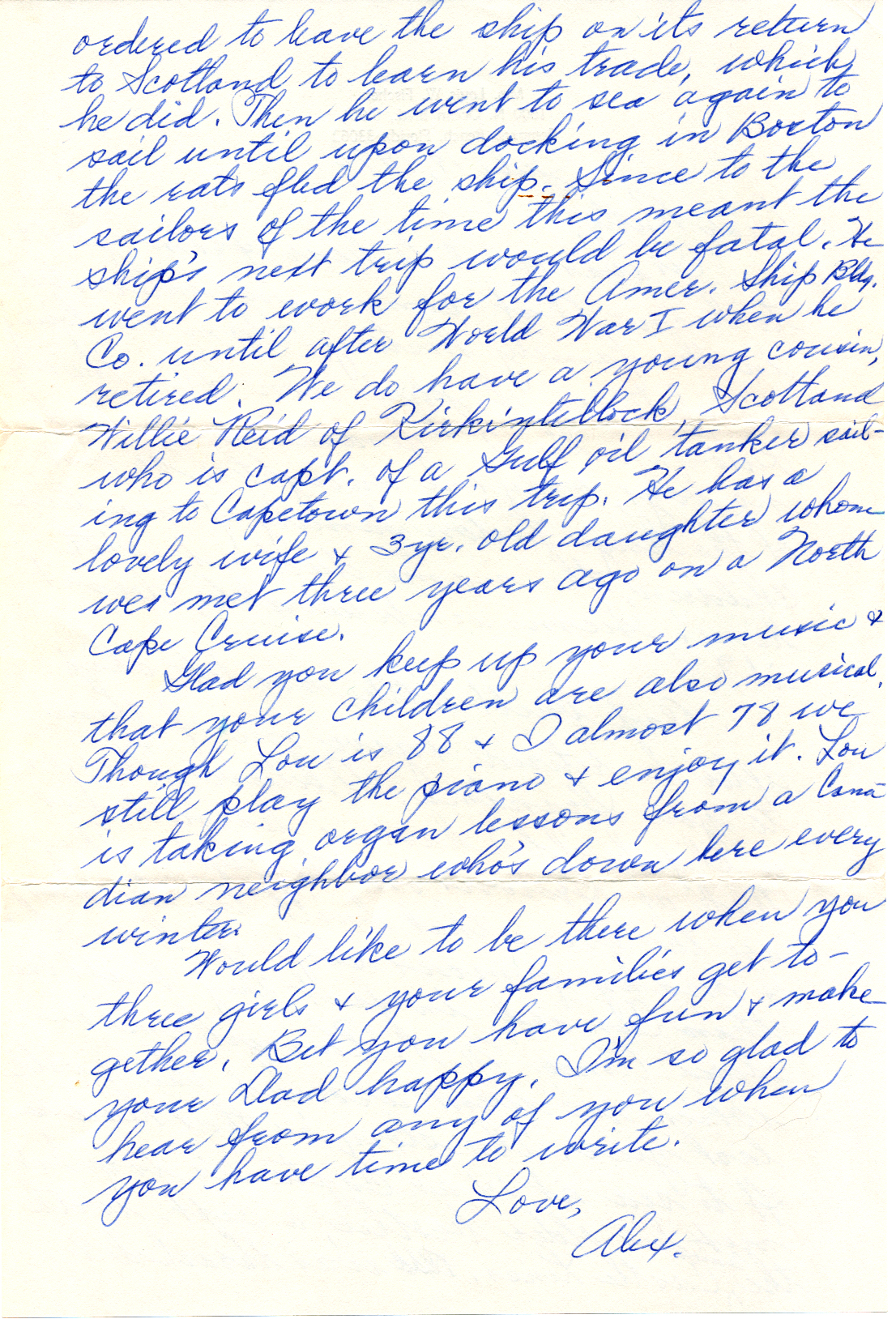 1976 letter, page 2